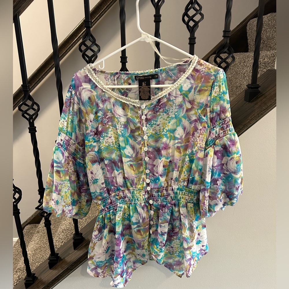 Floral print shirt